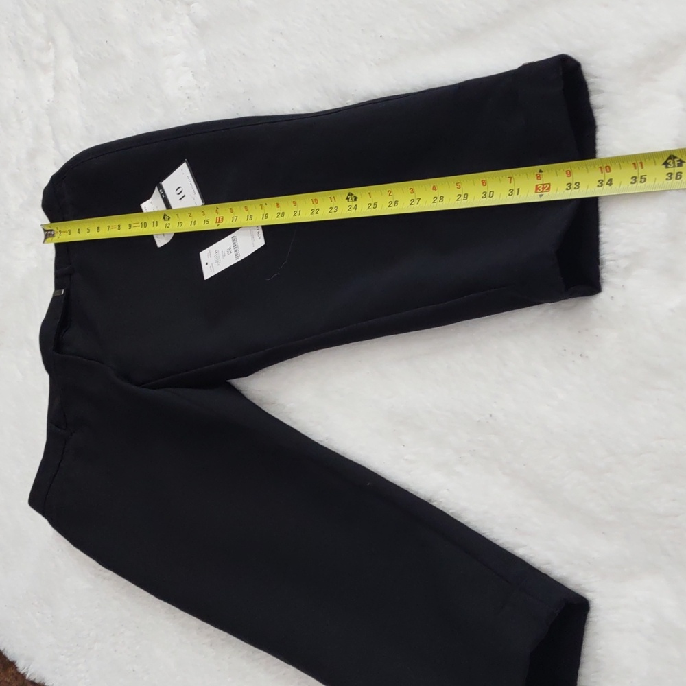White House Black Market Black Slim Crop Pants, Size 10. - Picture 10 of 16